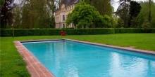 Catherine Deneuve Chateau Pool