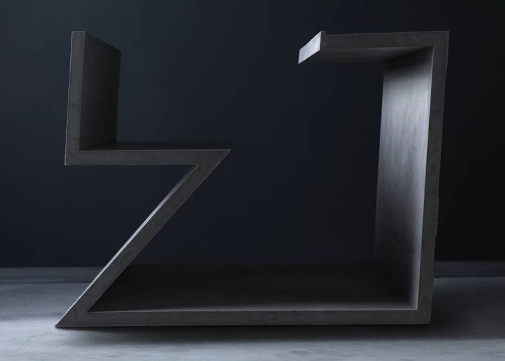 Daniel Libeskind table for Marina Abramovic for Moroso