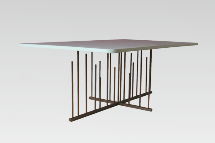 Steel Base Coffee Table