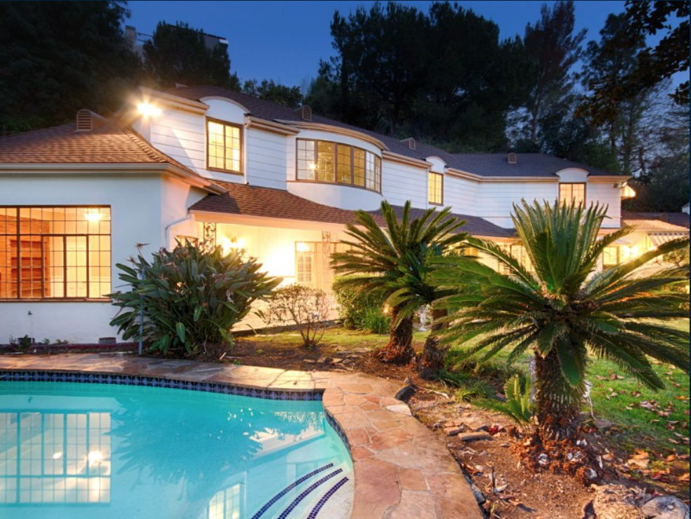 The residence features a pool, an eight-person spa and a cabana.