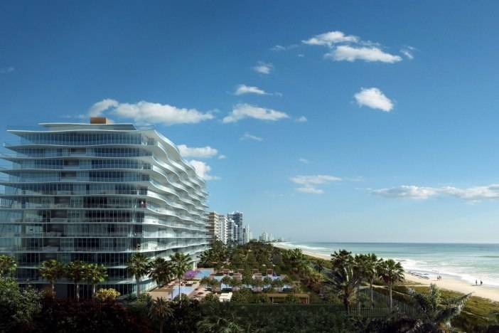 Fendi Chateau rendering building beach view long