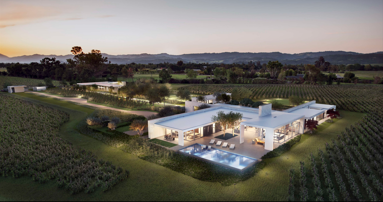 1 Minimalist-Modern Estate in Wine Country