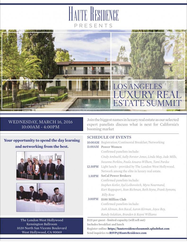 LA Real estate summit 2016