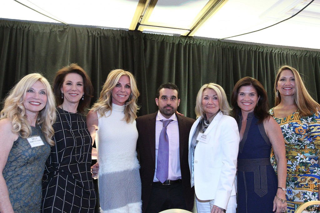 Pictured: (from left to right) Sally Forster Jones, Linda May, Cindy Ambuehl, Seth Semilof, Jade Mills, Tami Pardee, and Paula Ansara-Wilhem.