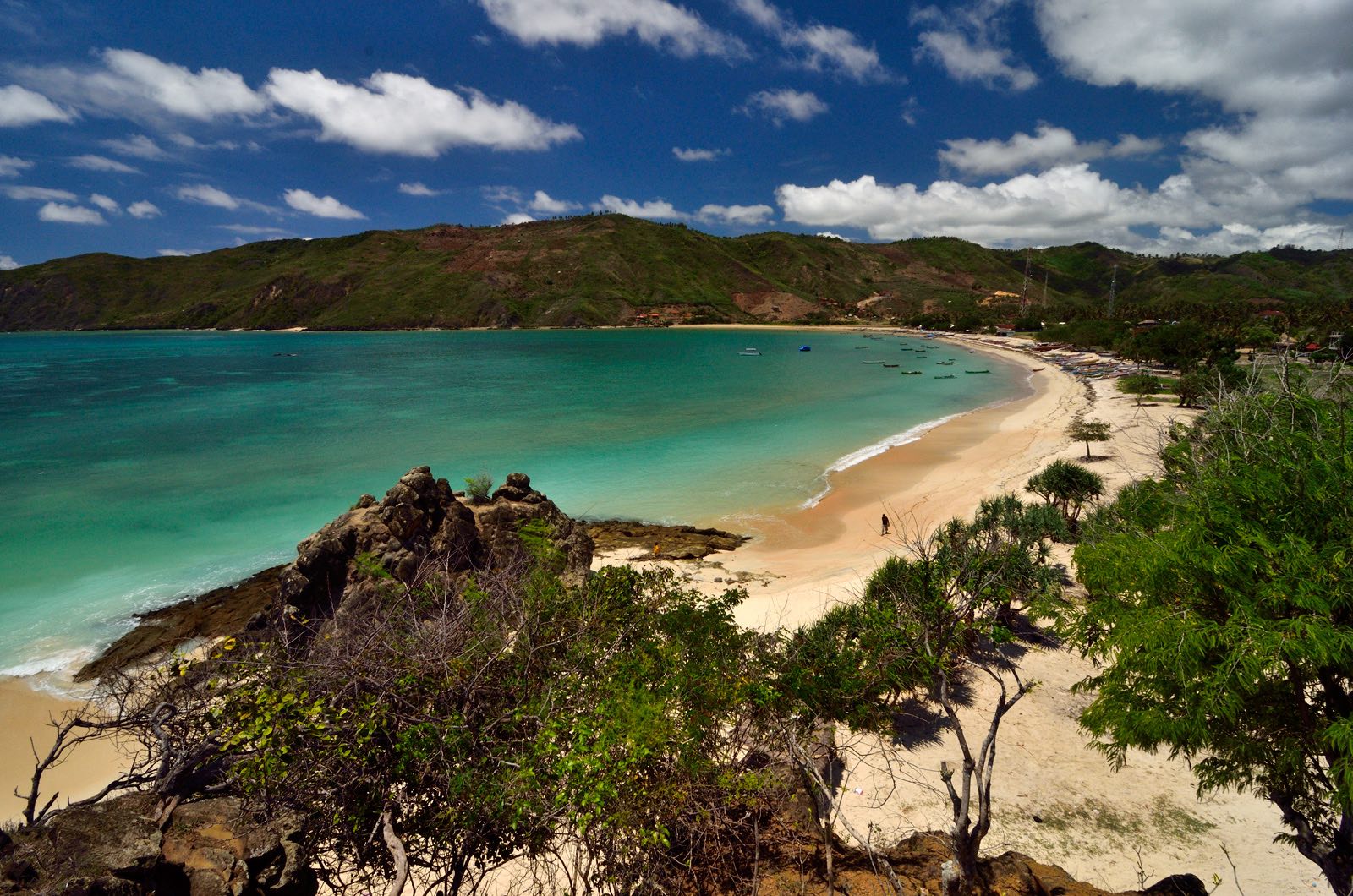 Kuta Beach on Lombok's South Coast