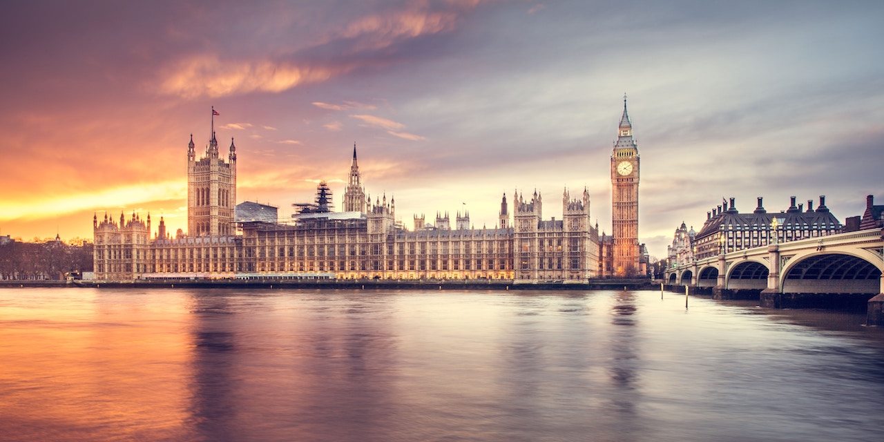 London at sunset