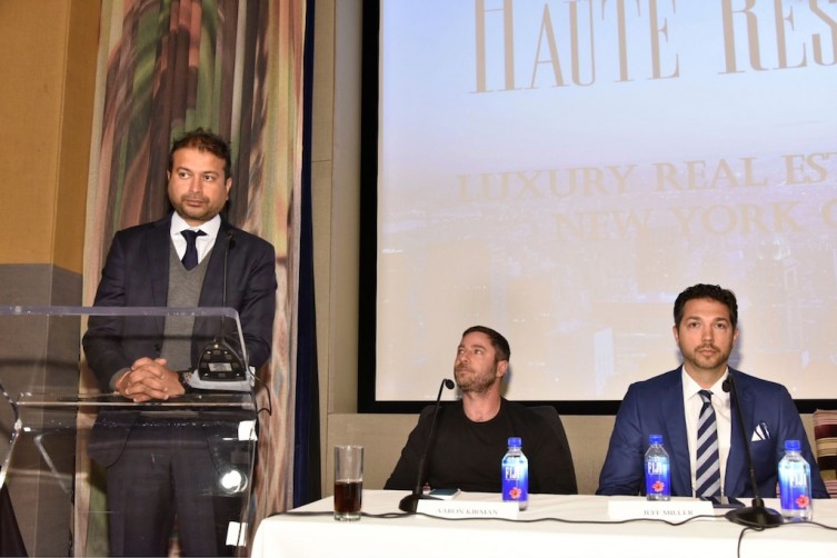 Haute Living CEO Kamal Hotchandani, Aaron Kirman, Jeff Miller / Photo Credit: Eugene Gologutsky