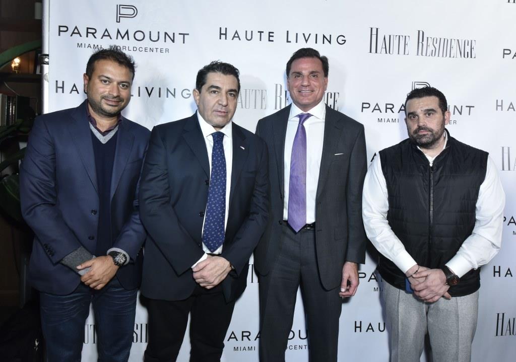 Kamal Hotchandani, Paolo Zampolli, Dan Kodsi and Seth Semilof / Photo by Eugene Gologursky/Getty Images for Haute Living