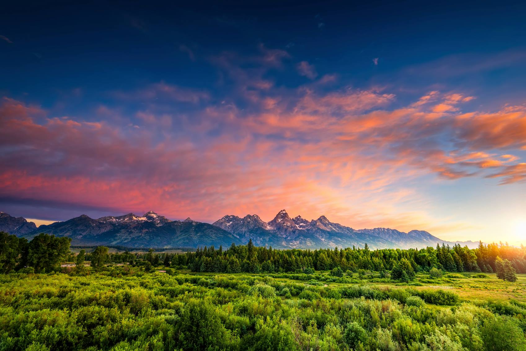 Wyoming sunset istock photo