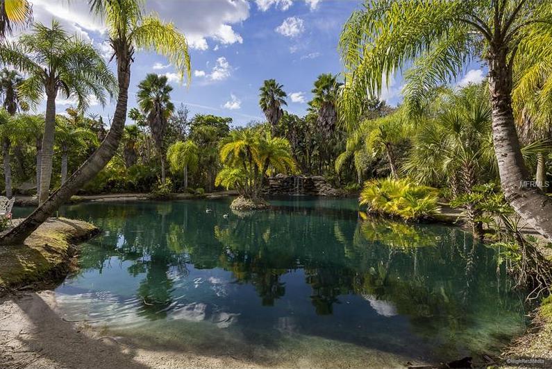 Lagoon on a property in Ruskin Florida off Tampa Bay