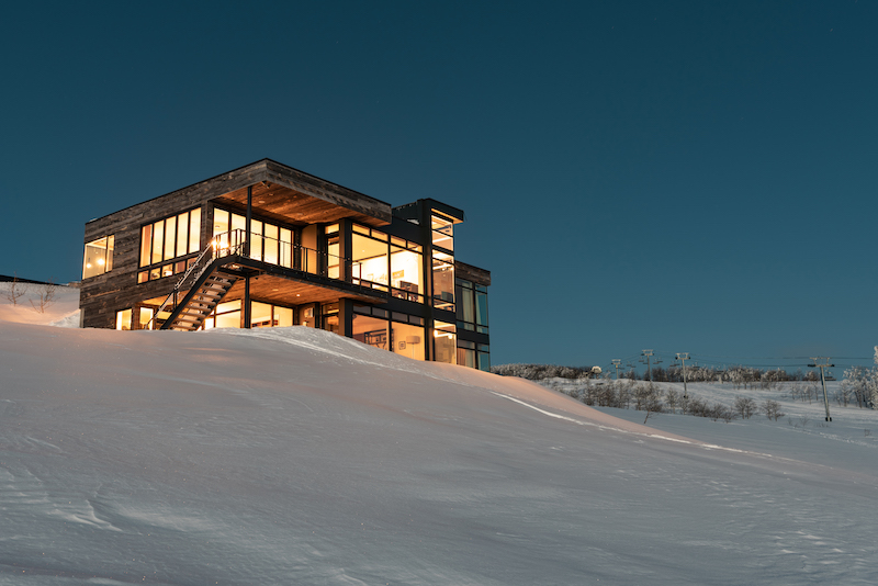 home on top of Powder Mountain in Utah