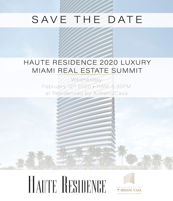 Haute Residence Real Estate Summit 2020 - save the date