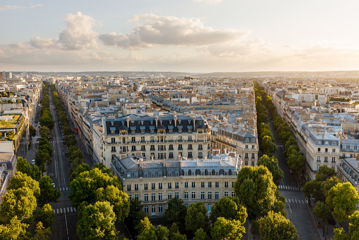 KC Martin - Aerial,View,Of,The,16th,Arrondissement,In,Paris,,France.,Photo